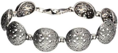 Polcarat Design Bransoletka srebrna oksydowana L 1899