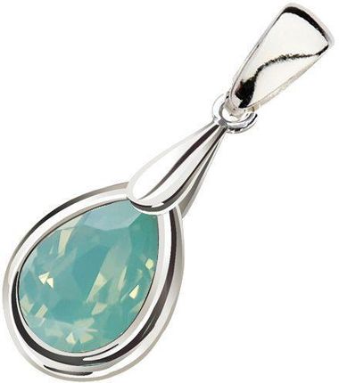 Polcarat Design Srebrny wisiorek rodowany z kryształem Swarovski W 2095 : Kolor - Pacific Opal