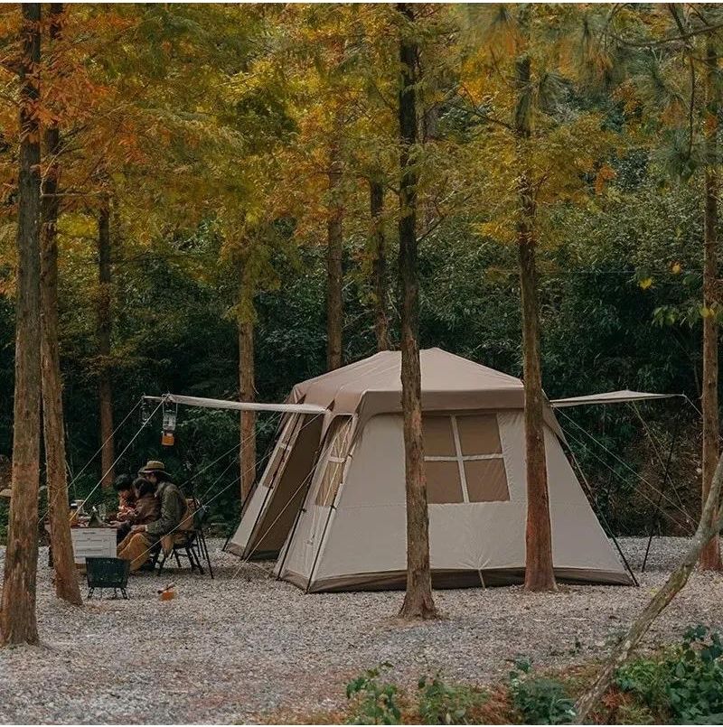 ネイチャーハイク　village17 yNaturehike Village17.0 ワンタッチ テント Ti Black新型素材
