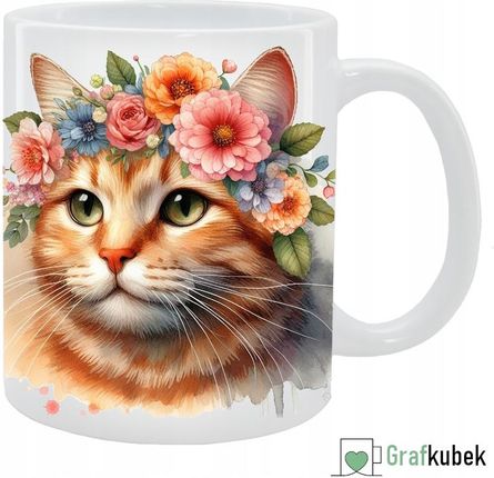 Lovipets Kubek Rudy Kot Kolekcja Floral