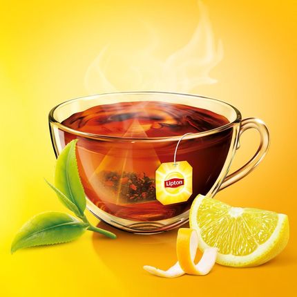 Lipton 34g Lemon 20 Torebek Piramidek Herbata Czarna Z Cytryną - zdjęcie 3