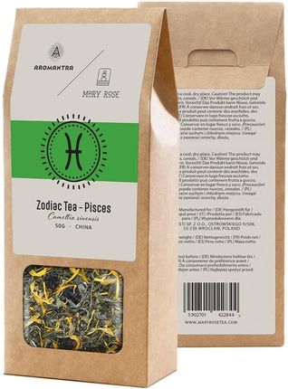 Aromantra X Mary Rose Herbata Zodiakalna Ryby Zielona 50g - zdjęcie 5