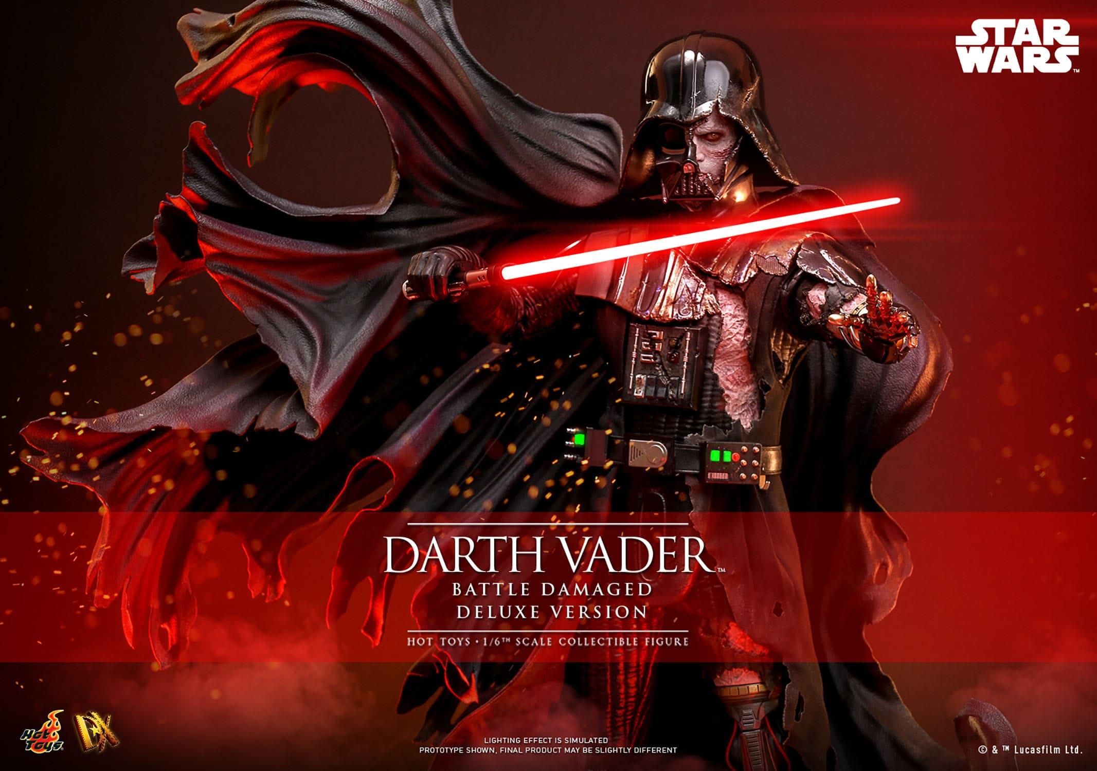 Hot Toys Star Wars 1/6 Darth Vader (Battle Damaged) Deluxe