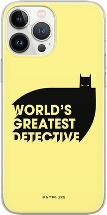 Ert Group Etui do Samsung S10 PLUS Batman 051 DC Nadruk Pełny Żółty