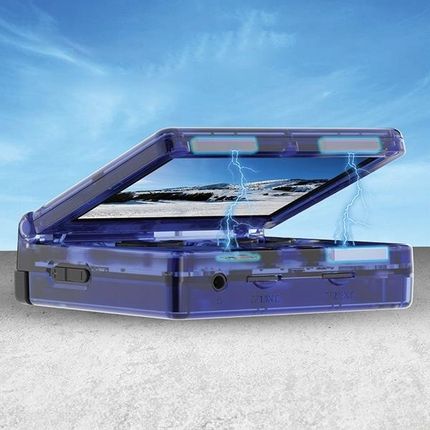 Anbernic RG35XXSP niebieski transparentny/translucent blue - zdjęcie 3