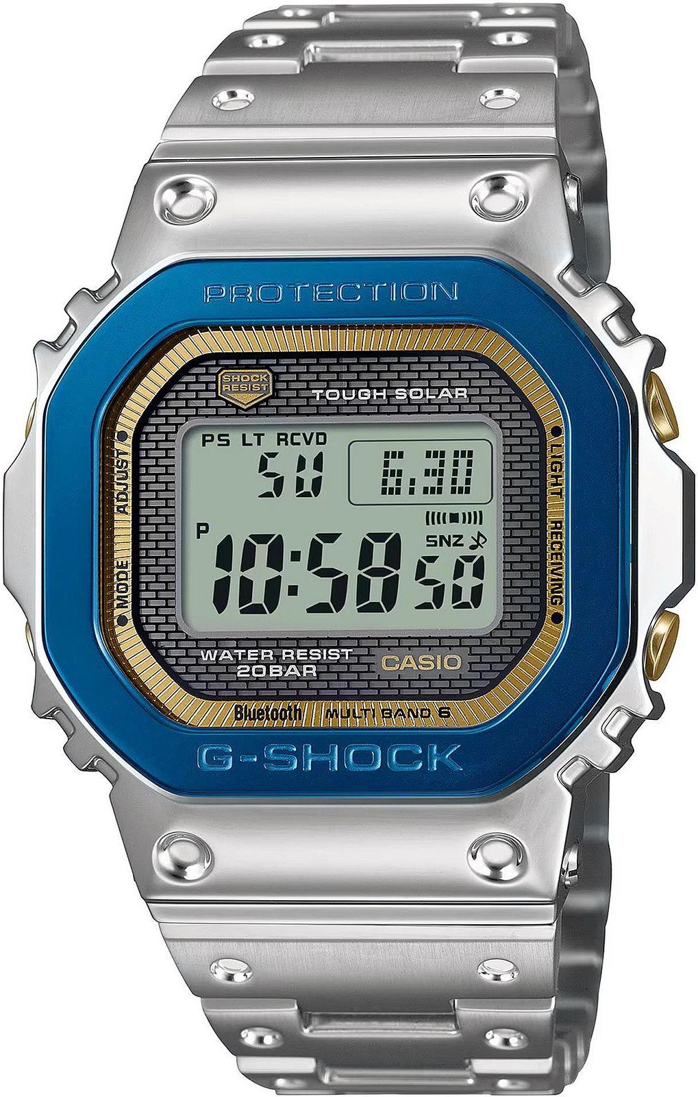 CASIO G-SHOCK 50周年記念モデル GMW-B5000/R051 Casio G-Shock GMW-B5000SS-2ER Full Metal Premium Solar 50th