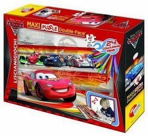 Lisciani Giochi Puzzle Dwustronne Maxi Do Kolorowania Cars, 60 ...