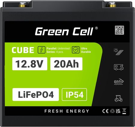 Green Cell Akumulator LiFePO4 20Ah 12.8V 12V Bms do Ups Wózka Kosiarki Atv (LFPGC12V20AH) - zdjęcie 3