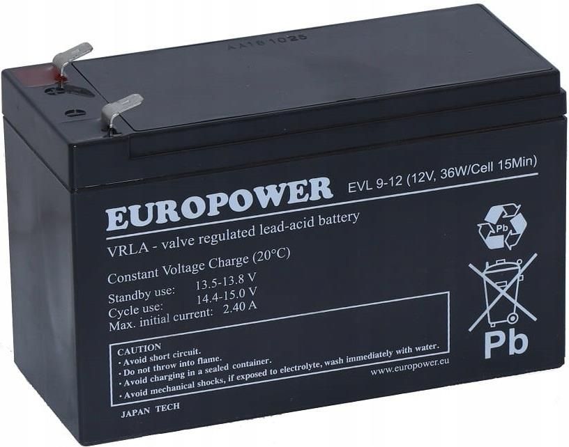 Bateria do zasilacza Europower RBC40 Rbc 40 #40 Zestaw Akumulatorów ...