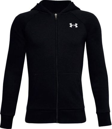 Bluza chłopięca Under Armour  RIVAL COTTON FZ HOODIE black XL