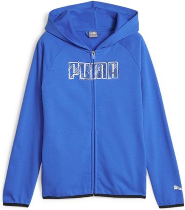 Bluza z kapturem chłopięca Puma ACTIVE SPORTS FZ TR niebieska 67629147