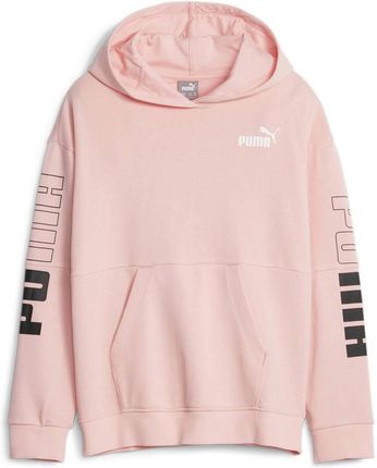 Bluza z kapturem dziewczęca Puma POWER COLORBLOCK FL różowa 67642863