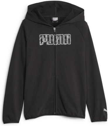 Bluza z kapturem chłopięca Puma ACTIVE SPORTS FZ TR czarna 67629101