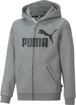 Bluza z kapturem chłopięca Puma ESS BIG LOGO szara 58696703