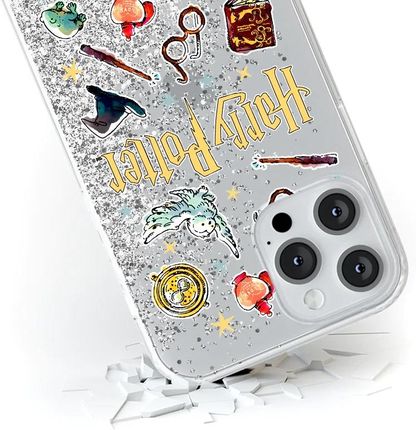 Ert Group Etui Do Apple Iphone 15 Plus Harry Potter 226 Płynny Brokat Srebrny - zdjęcie 2