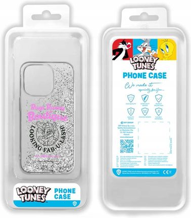 Ert Group Etui Do Apple Iphone 13 Mini Lola 011 Looney Tunes Płynny Brokat Srebrny - zdjęcie 2