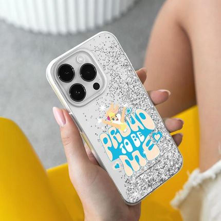 Ert Group Etui Do Apple Iphone 13 Mini Lola 005 Looney Tunes Płynny Brokat Srebrny - zdjęcie 5