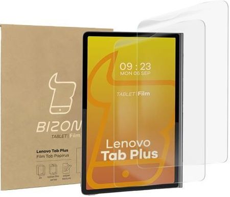 Bizon Folia imitująca papier Film Tab Papirus do Lenovo Tab Plus 11.5" 2024, 2 sztuki