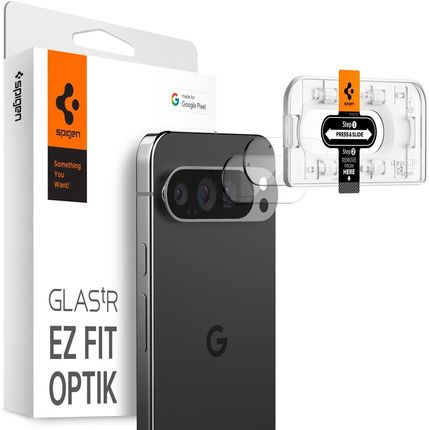 Spigen Szkło hartowane na obiektyw Optik.Tr Ez Fit do Google Pixel 9 Pro (2 szt.)