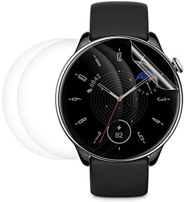 Kwmobile Ochraniacze ekranu kompatybilne z Huami Amazfit GTR Mini, zestaw 3 x przezroczystych folii TPU, przezroczyste