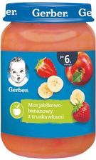 Zdjęcie Gerber Deserek Mus Jabłkowo-Bananowy z Truskawkami 190 g - Skaryszew