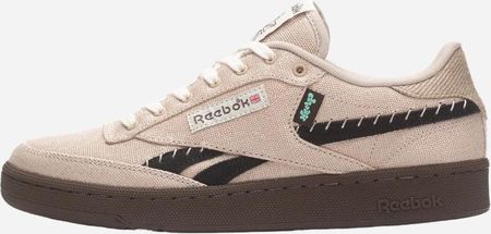 Reebok Tenisówki męskie do kostki Club C Revenge Vintage Hemp 100034259 Beżowe