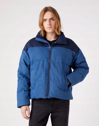 Wrangler Denim Down Puffer MID Indigo W4E7VBX8E M