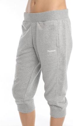 RYBACZKI SPODNIE DAMSKIE ZA KOLANO REEBOK EL CC FT CAPRI MEGHRE ROZMIAR XS