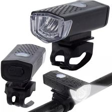 Zdjęcie Lampka Rowerowa Przednia Latarka Led Lampa Na Przód Roweru Czarna - Wojkowice