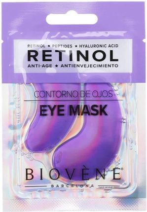 Biovene Retinol Anti-Age Żelowe Płatki Pod Oczy Z Retinolem I Kwasem Hialuronowym 1 Para