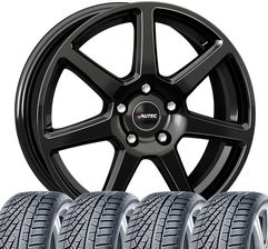 4 kompletne koła zimowe Tallin 7,5x17 ET 40 5x112 czarne z oponami 215/55 R17 94H Continental WinterContact TS 870 P M+S 3 do CUPRA Formentor