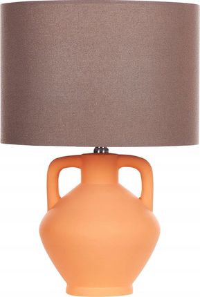 Beliani Lampa Stołowa Ceramiczna Pomarańczowa Labrada Lumarko (414740Bel)