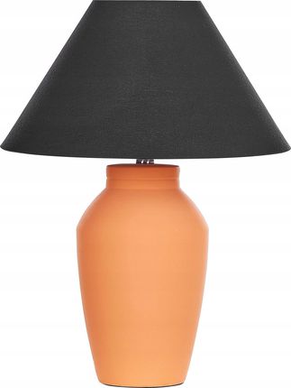 Beliani Lampa Stołowa Ceramiczna Pomarańczowa Rodeiro Lumarko (414601Bel)