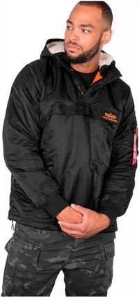 Kurtka z kapturem Alpha Industries Kangurka HPO Anorak 178139 03 - Czarna 3XL