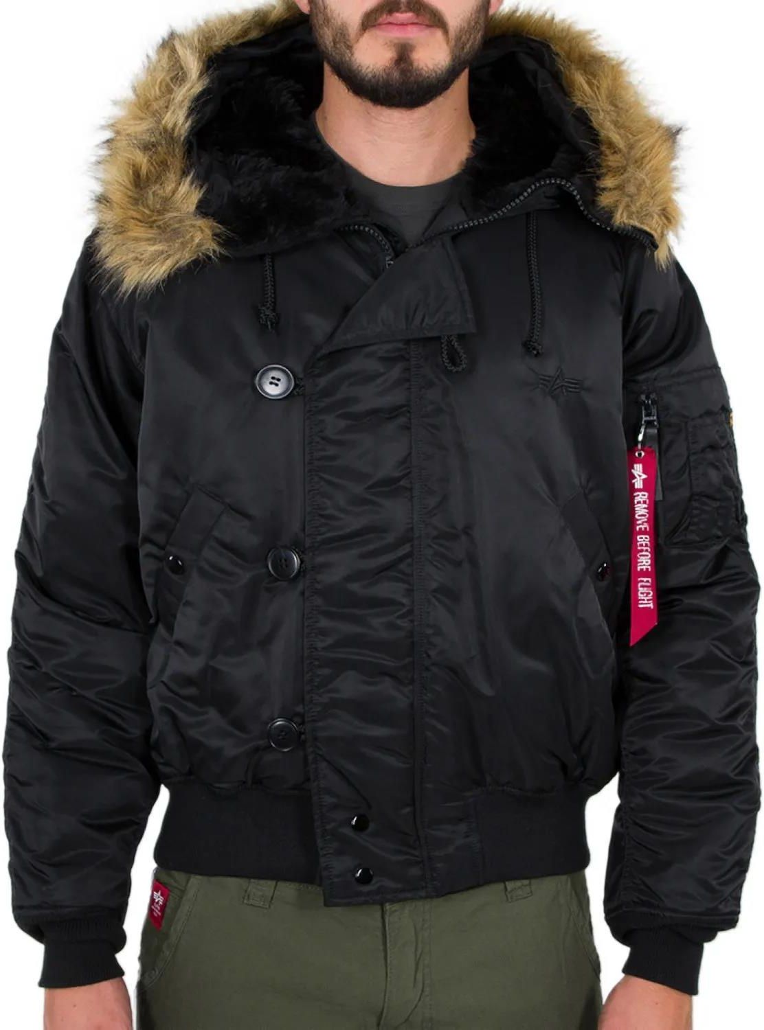 Kurtka z kapturem Alpha Industries N2B 100105 03 - Czarna M - Ceny