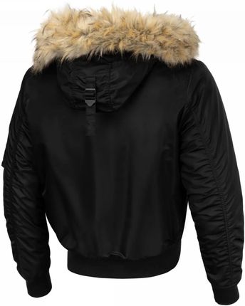 Kurtka zimowa z kapturem Pit Bull Harvest '23 - Czarna 3XL - zdjęcie 2