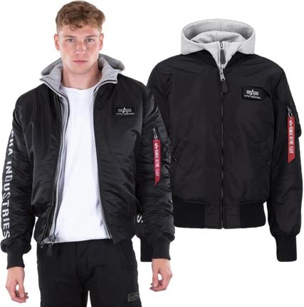 Kurtka Alpha Industries MA-1 D-Tec SE 133104 198 - Czarna/Szara M