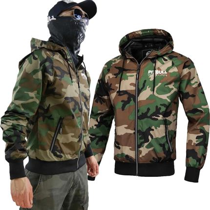 Kurtka z kapturem Pit Bull Athletic - Woodland Camo XL