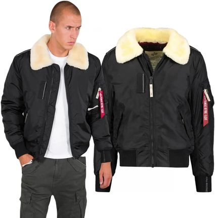 Kurtka Alpha Industries Injector III 143104-461 - Czarna/Beżowa 3XL