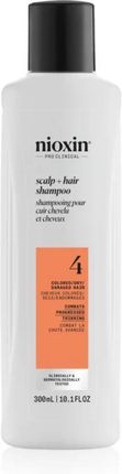 Nioxin System 4 Scalp + Hair Shampoo Delikatny Szampon Do Włosów Farbowanych I Zniszczonych 300ml