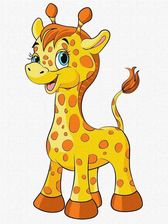 Zdjęcie Malowanie Po Numerach Urocza Żyrafa 30X40Cm - Szamotuły