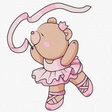 Zdjęcie Malowanie Po Numerach Balerina Kids 25X25Cm - Ostroróg