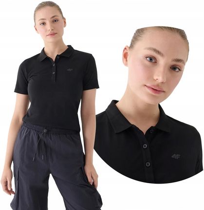 Koszulka Damska 4F Polo T-shirt Polówka Bawełniana Oddychająca MM00F317