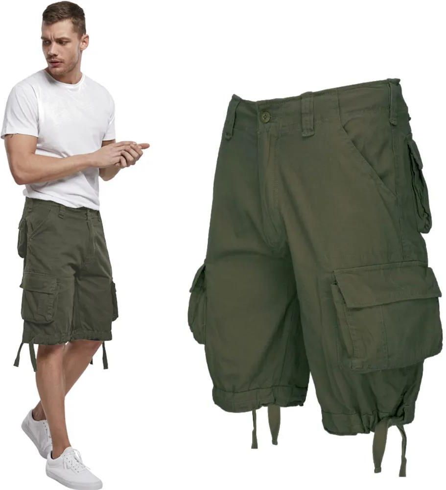 Brandit Urban Legend Ripstop Shorts - Pantaloni Corti Cargo Uomo - Oliva, Taglia S - Resistenti E Pratici - 4