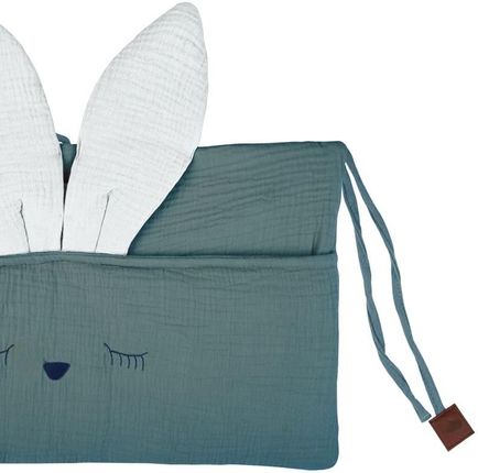 Hi Little One Organizer Przybornik Do Łóżeczka Sleepy Bunny Tiffany/White - zdjęcie 5