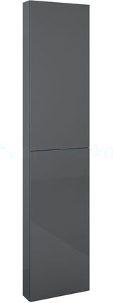Roca Słupek Łazienkowy 40 Cm Extra Slim Antracyt Połysk (A857911153)