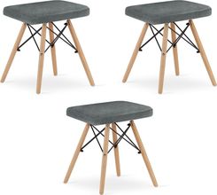 Zdjęcie Leobert Taboret Werk Szary Materiał Nogi Naturalnex3 - Sępopol