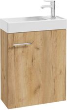 Zdjęcie Defra Szafka Łazienkowa Z Umywalką Kim 50 Cm Dąb Craft Złoty 190 D 05066+1430 - Wrocław