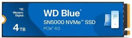 Dysk WD Blue SN5000 SSD 4TB M.2 PCIe NVMe Gen4 WDS400T4B0E