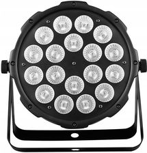 LIGHT4ME HEXO PAR 18x12W RGBWA-UV reflektor sceniczny oświetlenie LED na imprezę dekoracja światłem
